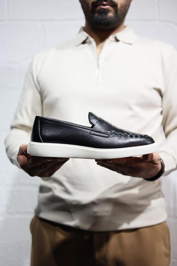 Wilson Black Penny Loafers