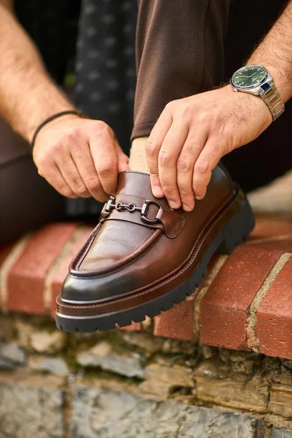 Wilson Men’s Brown Horsebit Loafers