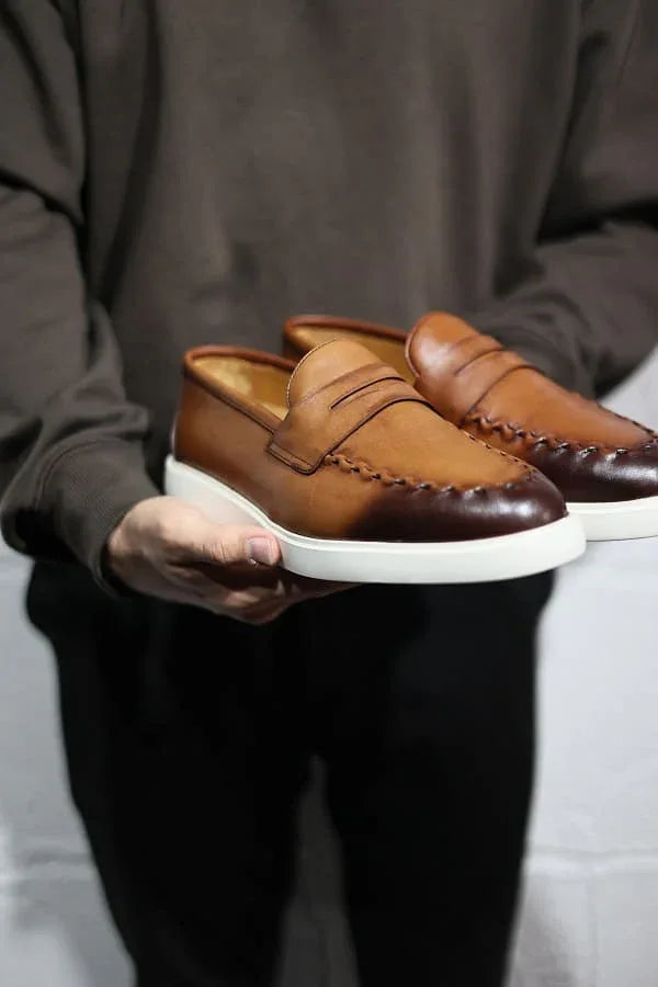 Wilson Tan Brown Penny Loafers