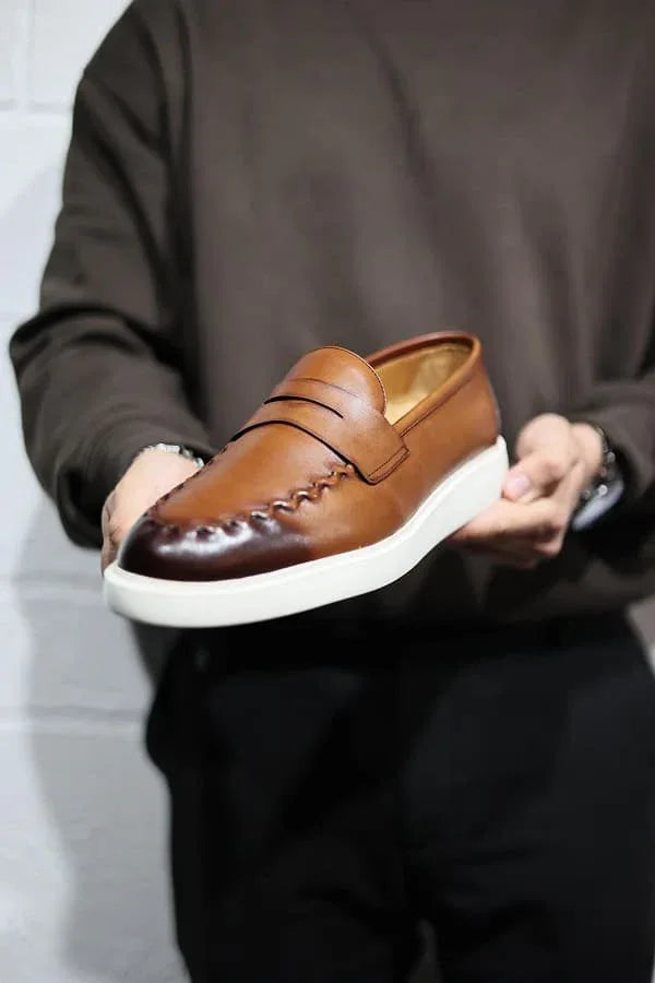 Wilson Tan Brown Penny Loafers