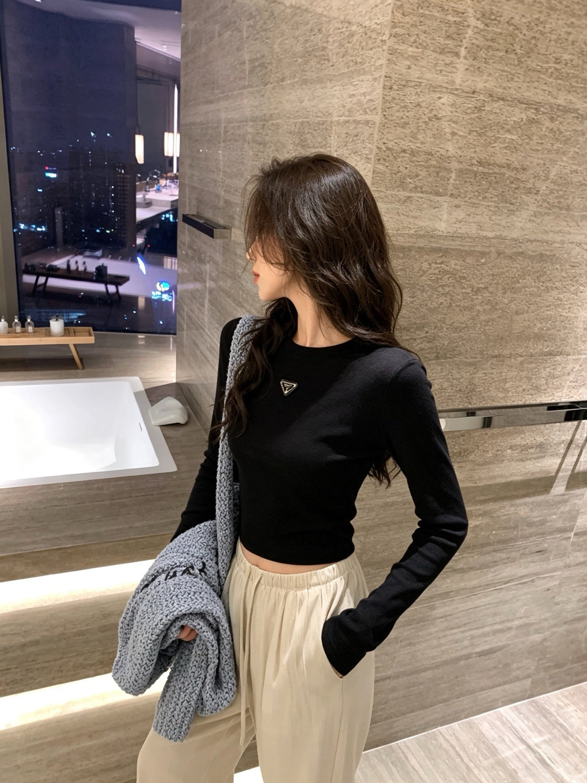 New Stylish Women's  PRA Slim Fit Basic Top CQQ1326091704