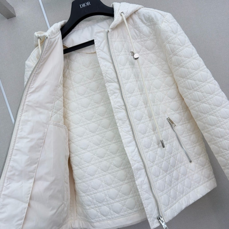 New Stylish Women's DIO Hooded Quilted Short Jacket CQQ1326091707
