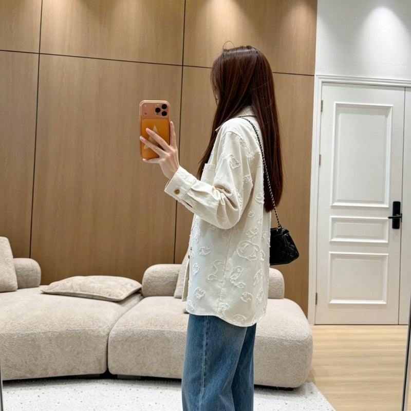 New Fashion Women'S CHA Long Sleeve Shirt DM1326091808