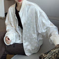 New Fashion Women CC Satin Jacquard Bomber Jacke DM1326091810