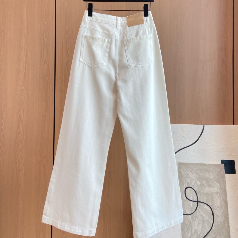 New Fashion Women CC White Flare Jeans DM1326091811