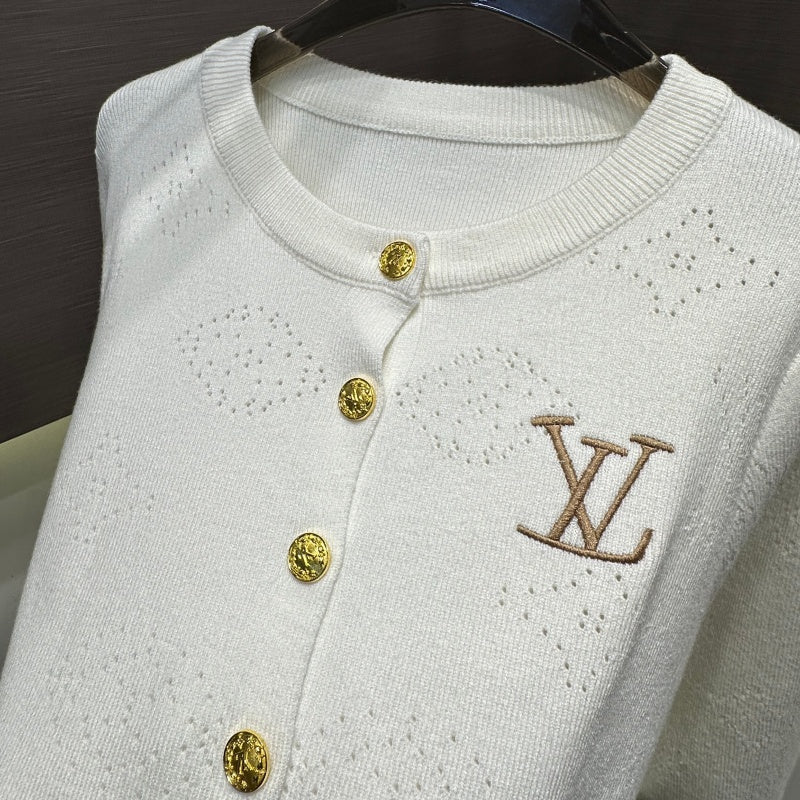 New Fashion Women L Embroidered Knit Cardigan DM1326091815