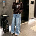 New Fashion Women PRA Letter Print Knit Sweater DM1326091819