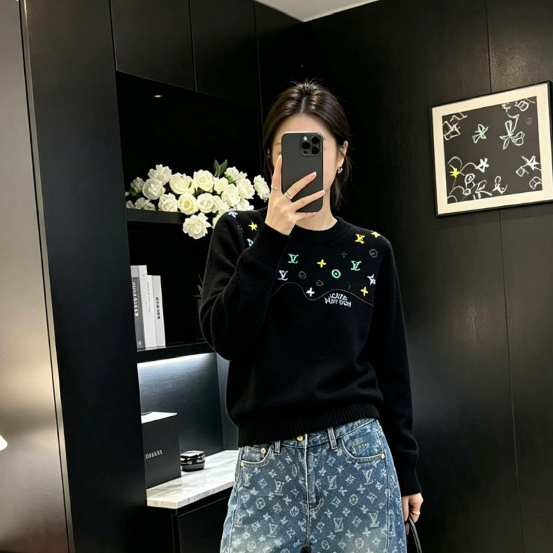 New Fashion Women's L Crew Knit Sweater DM1326091827