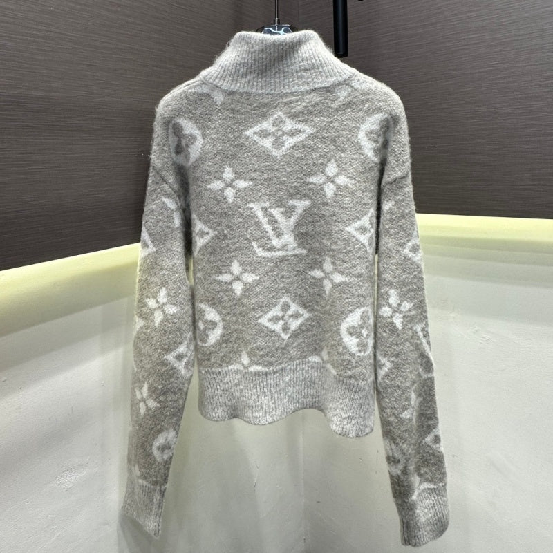 New Fashion Monogram Women's Knit Zip Cardigan DM1326092002
