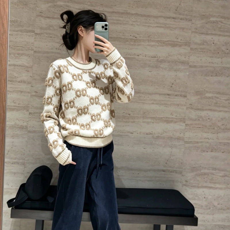 New Fashion Women's GG Knit Sweater DM1326092003
