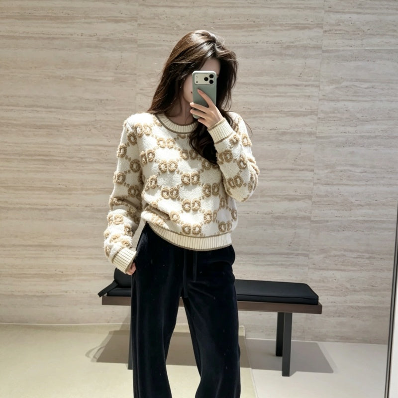 New Fashion Women's GG Knit Sweater DM1326092003