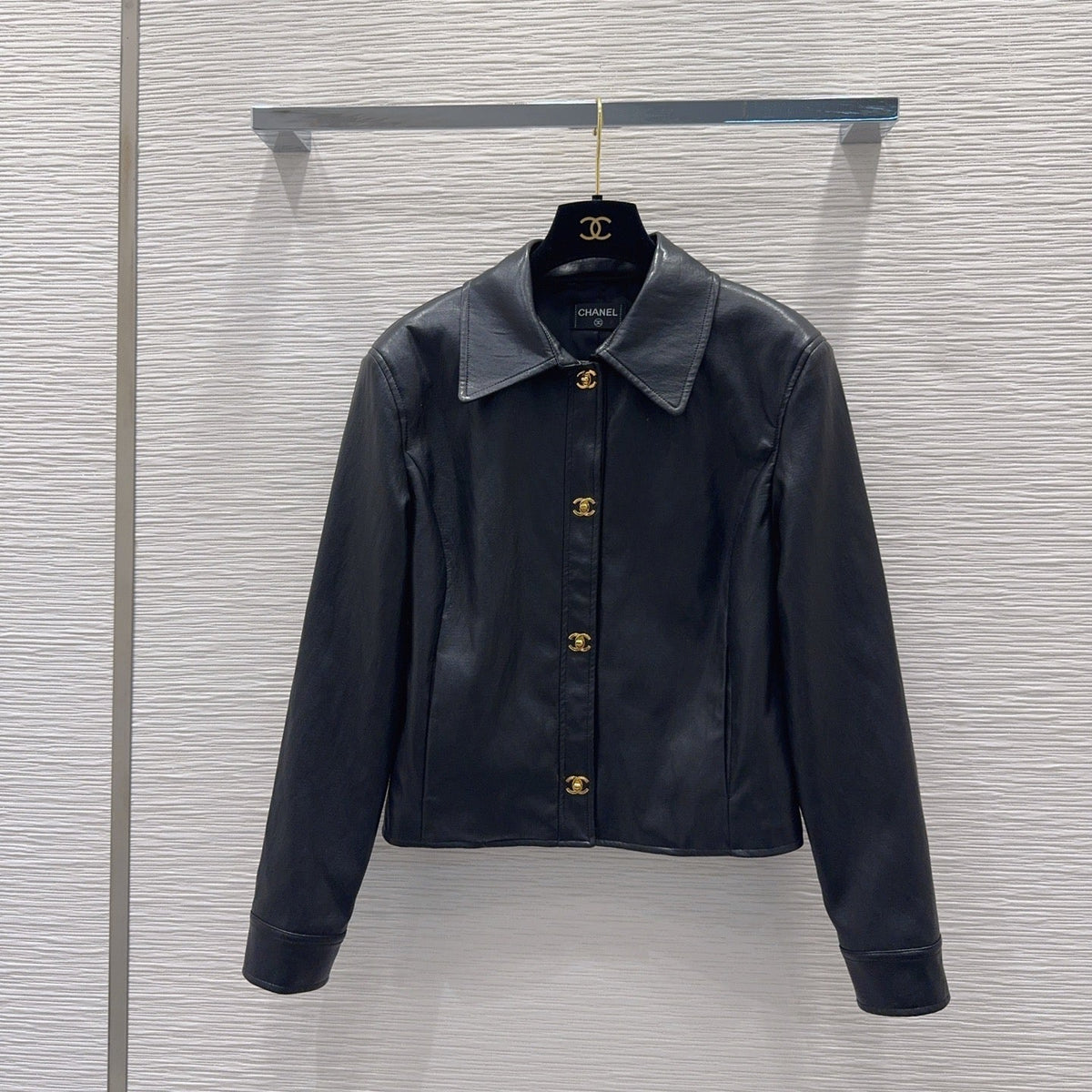 New Fashion Women's CC Leather Jacke DM1326092006
