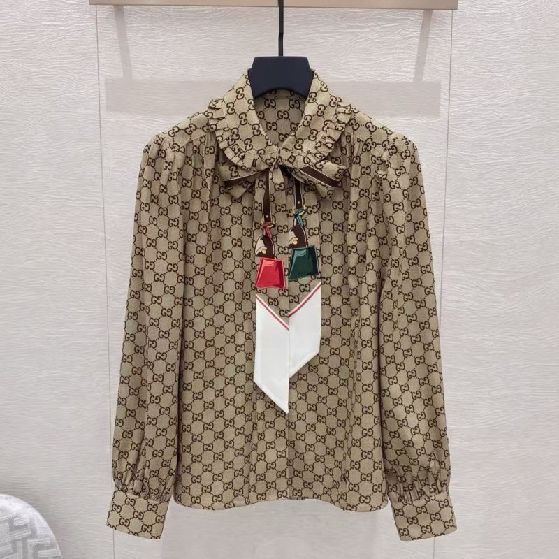 New Fashion Women's  GG Monogram  Blouse DM1326092012