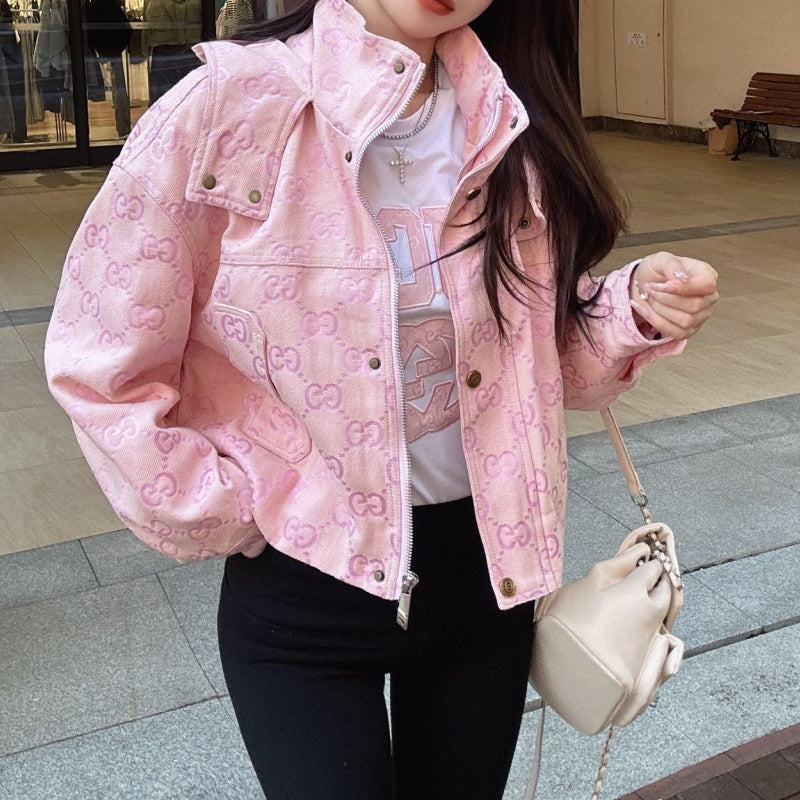 New Fashion Women's GG Crop Jacket DM1326092020