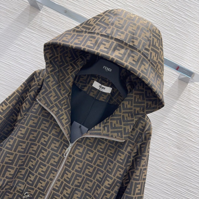 New Fashion Women's FF Windbreaker Jacket DM1326092022