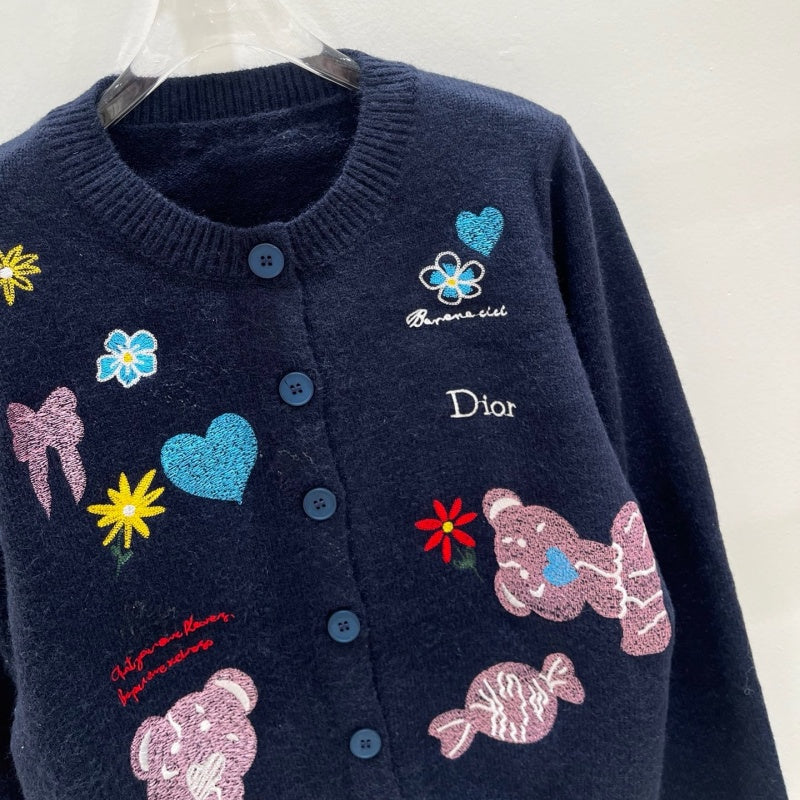 New Fashion Women's Cartoon Embroidery Knit Cardigan DM1326092024