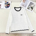New Fashion Women's DIO Long Sleeve Knit Top DM1326092026