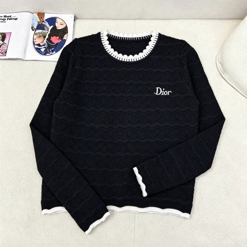 New Fashion Women's DIO Long Sleeve Knit Top DM1326092026