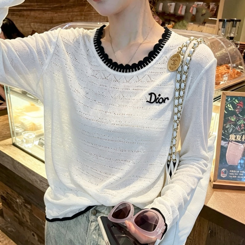 New Fashion Women's DIO Long Sleeve Knit Top DM1326092026