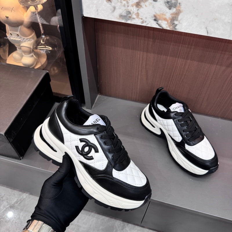 New Fashion Women's Quilted Platform Sneakers JX1326092032